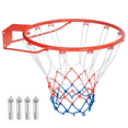 thumbnail image 3 of 18 Inch Basketball Rim Replacement with All-Weather Net & Mounting Hardware - Heavy Duty Metal (19" Outer Diameter)  CY, 3 of 8