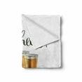 thumbnail image 2 of Champagne Soft Flannel Fleece Throw Blanket, Cheers Lettering with Glasses Sketch Style Celebration Themed Watercolor Art, Cozy Plush for Indoor and Outdoor Use, 70" x 90", Multicolor, by Ambesonne, 2 of 6