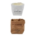 thumbnail image 1 of Bolsa de Almacenamiento de Papel Kraft Lavable de 2 Piezas para Alimentos, Juguetes, Flores, / color perfecl Saco de almacenamiento de papel Kraft, 1 of 8