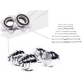 thumbnail image 4 of 2 pieces standard star locks 25 mm for barbell bars, 4 of 6
