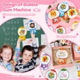 thumbnail image 6 of 36 Pcs Valentines Cards for Kids DIY Valentines Candy Cards with Bubble Gum Machine Design and Round Adhesive Shaker Pouches for Boys Girls School Party Favors, 6 of 8
