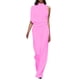 thumbnail image 3 of Mono de mujer de color liso con pantalón recto - Poliéster y spandex, tirantes finos, pierna ancha, diseño holgado informal., 3 of 3
