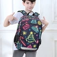 thumbnail image 6 of FORMRS Unisex School Backpack 17" Student Travel Bag with Laptop Compartment, Neon Christmas, 6 of 7