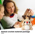 thumbnail image 4 of CSChome Animal Crochet Kit Crochet Material Kit Cartoon Shape Crochet Plush Knitting Starter Set for Adults Kids Beginner, 4 of 6