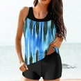 thumbnail image 2 of QLEICOM Womens Bathing Suits,Swimsuit for Women,Fashion Print Tankini Set with Boy Shorts Modest Two Piece Swimsuit, 2 of 7