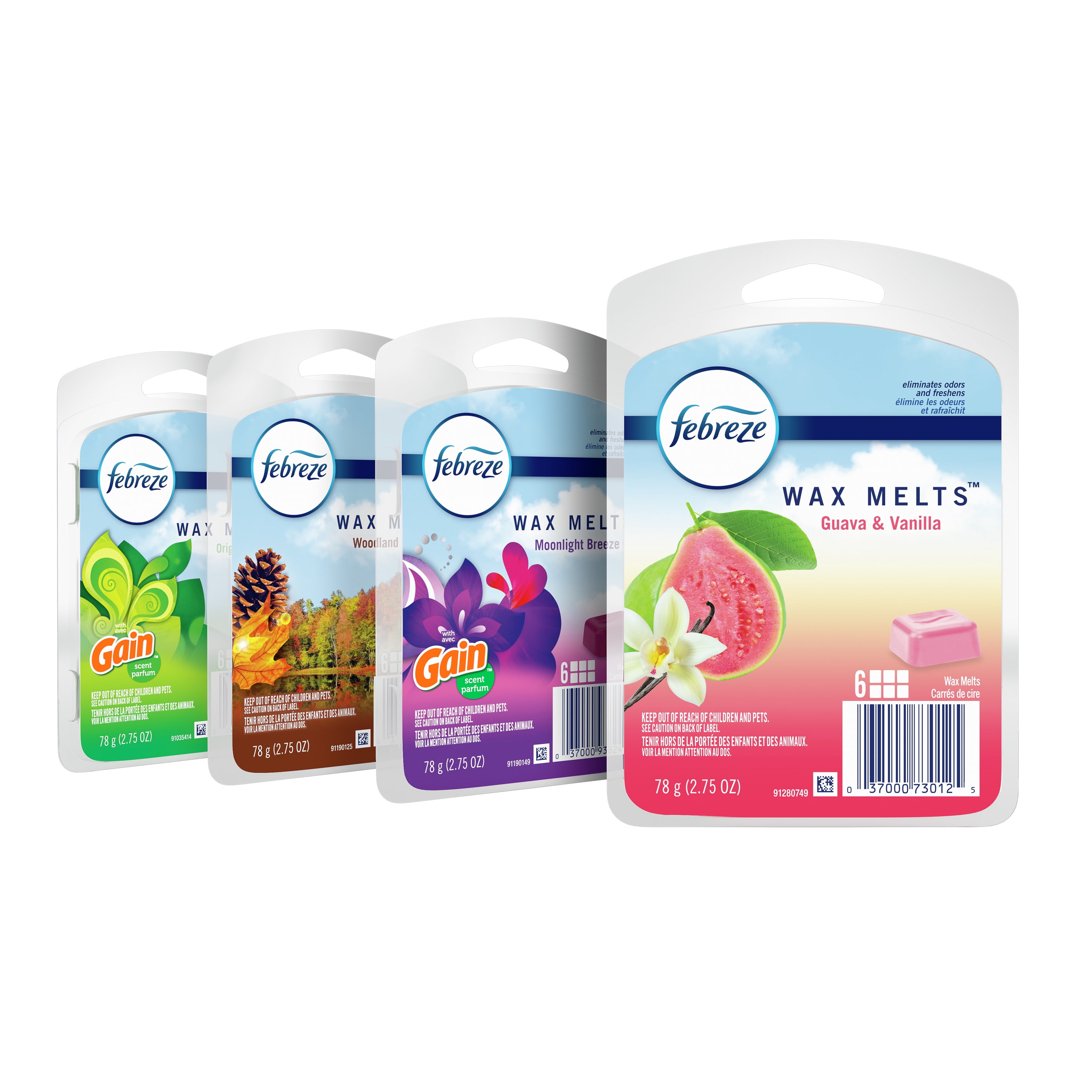 Febreze OdorEliminating Scented Wax Melts Variety Pack, 2.75 Oz. Wax