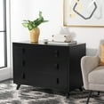 thumbnail image 2 of SAFAVIEH Genevieve Mid-Century Retro 3 Drawer Dresser, Cream/White Washed (36 in. W x 18 in. D x 36 in. H), 2 of 17