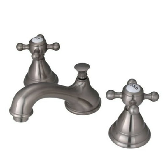 Kingston Brass KS5568BX Widespread Lavatory Faucet, Satin Nickel - Satin Nickel