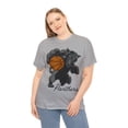 thumbnail image 3 of Vintage Panthers Basketball T-shirt, Panther Mascot School Spirit Shirt Sport Grey Large, 3 of 6
