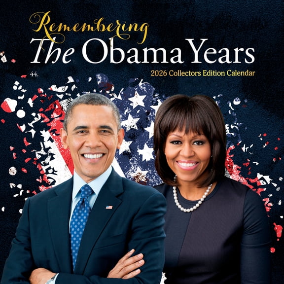Shades of Color the Obama Years 2026 Wall Calendar, (Paperback)