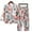 Multicolor, variant on Sakmal Cotton Linen Pajamas for Women 2 Piece Plus Size Button Down Floral Pjs ,Multicolor,XXL