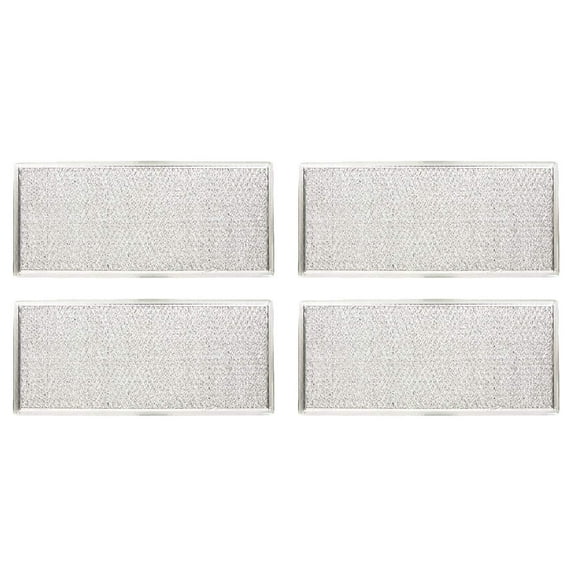 Nispira Replacement Microwave Range Hood Grease Filter Compatible with Whirlpool W10208631A, 4 Filters
