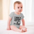 thumbnail image 3 of I Have A Surprise for You It's Poop - Baby Clothes - Funny Newborn Bodysuit Outfits for Boys And Girls Gray-style-1 12months, 3 of 7