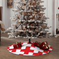 thumbnail image 4 of Defioc Red Cross 1 for Christmas Tree Skirt Snowman Xmas Tree Skirt Farmhouse Christmas Decorations Tree Mat for Holiday Party Decor-36", 4 of 6