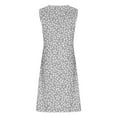 thumbnail image 5 of Summer Sundresses for Women 2024 Plus Size Comfort Printed Sleeveless V-Neck Dress, 5 of 5