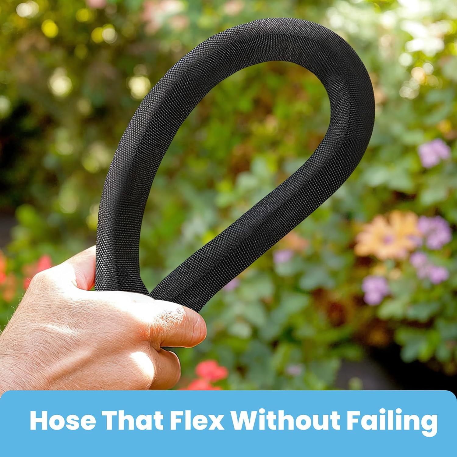 25Ft High Pressure Non-Extendable Garden Hose, Ultra-Light & Flexible Flexible Water Hose for Car Washing & Gardening