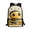 Bee Floral Print, variant on Orca Axolotl Print Large Capacity Backpack, 17 Inch Side Pockets School Backpack Durable Polyester Backpack for Students