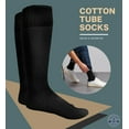 thumbnail image 4 of 240 Pairs Of Yacht & Smith 30 Inch Wholesale Men's Long Tube Socks, Cotton Sport Tube Socks Size 10-13 (Black), 4 of 7