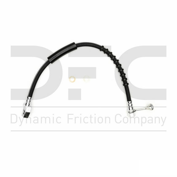 Rear Lower Left Dynamic Friction Company Brake Line Hose 350-54593 For 1999-2000 Ford F-350 Super Duty
