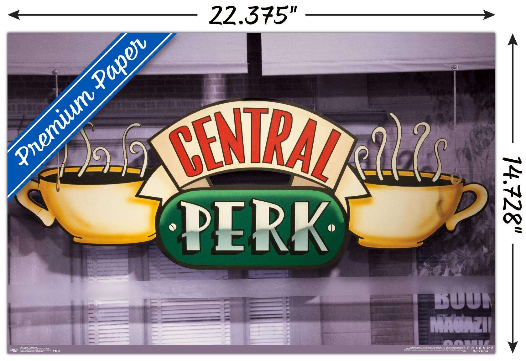Friends - Central Perk Wall Poster, 14.725" x 22.375"