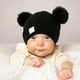 thumbnail image 5 of Lindo gorro de punto para bebé con bordado de doble corazón y doble ovillo de lana | Gorro de invierno suave y cálido para bebés y niños pequeños | Accesorio cómodo y acogedor para recién nacidos, 5 of 5