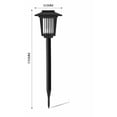 thumbnail image 3 of Solar Bug Zapper Outdoor, Solar Powered Bug Zapper Outdoor, Solar Mosquito Zapper Outdoor, Mosquito Outdoor, 23 X 6 Inch Stake Light Design for Patio Lawn Yard Garden Outdoor, 3 of 6