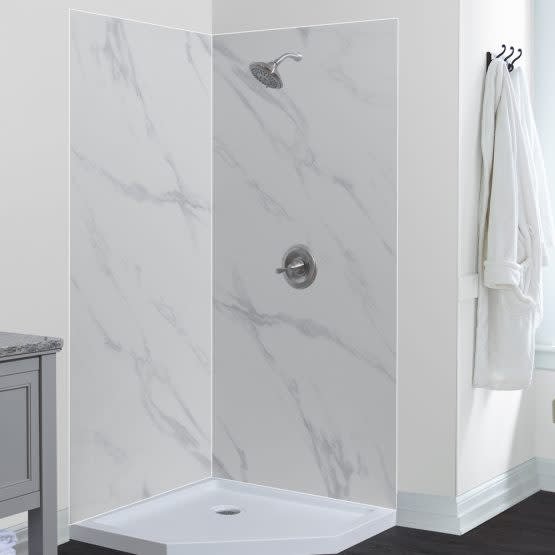 Foremost Gfs424278 Jetcoat 42" X 42" X 78" Two Panel Corner Shower Wall