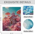 thumbnail image 3 of Diamond Art Kits for Adults - 5d Fantasy Pink Mushroom House Scene Diamond Painting for Adults, Diamond Art for Adults Beginners, Diamond Painting Kits for Adults for Home Wall Decor, 3 of 7
