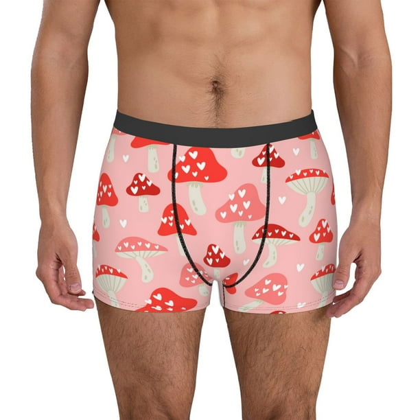 Fotbe Cute Mushroom1 Calzoncillos Tipo Boxer con Bolsa de Soporte Total para Hombre, X-Temp Fresco, Transpirable y de Secado Rápido-Medium