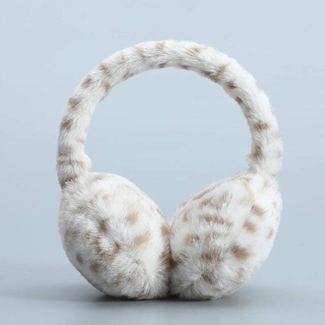 Cache-oreilles pour Enfants et Femmes - Réchauffeurs d'Hiver Pliables Confortables Blancs Noirs Mignons Cache-Oreilles pour Filles Garçons