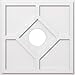 thumbnail image 3 of Ekena Millwork CMP26EY-06000 26 in. OD x 6 in. ID Square Embry Architectural Grade PVC Contemporary Ceiling Medallion, 3 of 4