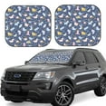 thumbnail image 1 of Fotbe Cute Baby Animals 2-Piece Car Windshield Sun Shade | Sun Blocker for Car Windshield | Foldable Automotive Interior Accessories for Sun Protection-Medium, 1 of 6