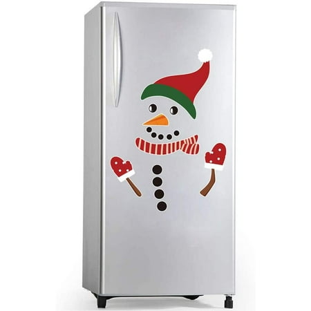 

Christmas Snowman Refrigerator Magnet Sticker Set of 16 Cute And Fun Holiday Magnet Sticker For Refrigerators Metal Doors Office Cabinets