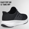 thumbnail image 7 of AMANSSE Mens Shoes Non Slip Running Walking Shoes Lightweight Breathable Slip on Sock Shoes Workout Gym Shoes Black Size 9, 7 of 7