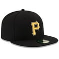 thumbnail image 3 of Men's New Era Black Pittsburgh Pirates Alternate Authentic Collection On-Field 59FIFTY Fitted Hat, 3 of 5