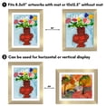 thumbnail image 4 of Americanflat 10x12.5 Kids Art Frame 2 Pack Holds 100 Art Pieces 8.5x11 Mat Magnetic Letter Size Display Mini - Gold, 4 of 8
