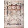 thumbnail image 1 of Amer Rugs ALU57999 7 ft. 9 in. x 9 ft. 9 in. Allure Classic Bordered Area Rug, Ivory & Orange - Rectangle, 1 of 1
