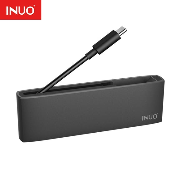 INUO M.2 SATA SSD to USB 3.0 External SSD Reader Converter Adapter Enclosure with UASP Aluminum M.2 Solid State Drive Enclosure (SATA Based)