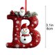 thumbnail image 3 of Uuiauoio 26-Piece Alphabet Christmas Ornaments Set with Holiday Designs, Acrylic Letter Tree Pendants for Decor, Festive Xmas Hanging Decorations for Home and Office Displays, 3 of 6