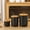 Black, variant on WANCHIY 3 Pack White Ceramic Canister Set with Airtight Wooden Lids for Coffee Tea Sugar Kitchen Use,(12/30/46 oz)