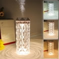 thumbnail image 3 of Crystal Lamp Air Humidifier Color Night Light Touch Lamp With Cool Mist Maker Fogger LED Atmosphere Room Decoration Home Decor Lights, 3 of 10