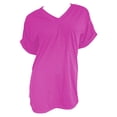 thumbnail image 4 of Tittly Womens T Shirts Tops for Women Trendy Casual Short Sleeve Tops for Women Women Shirt Short Sleeve Casual Stylish Top Shirts Pink, 4 of 4