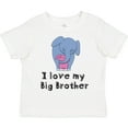 thumbnail image 3 of Inktastic I Love my Big Brother Elephant Blue Pink Girls Toddler T-Shirt, 3 of 5