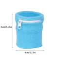 thumbnail image 3 of blocloalo Sports Safety Sports Wristbands Wallet Pouch Zipper Workout Wallet Gym Wrist Bags Breathable Pocket Sweatband Wrist Wallet For Running Cycling Sports Keys Storage, 3 of 5
