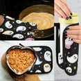 thumbnail image 5 of Yayeee Oven Mitts and Pot Holder Set of 2 Heat Resistant Kitchen Gloves Baking Hot Pad, White Halloween Ghost, 5 of 5
