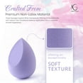 thumbnail image 3 of Nebula Glitz 4 Pcs Makeup Sponge Set | Blender Sponges  for Liquid, Cream, and Powder, Multi-colored Makeup Sponge (Purple), 3 of 7