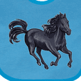 thumbnail image 4 of Inktastic Beautiful Galloping Black Horse Boys or Girls Baby Bib, 4 of 4