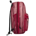 thumbnail image 5 of Solid Color Transparent See Through Mesh Stadium Approved Backpack for Travel and Commuting in Red, 5 of 7