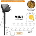 thumbnail image 3 of Solar String Lights Mini 30 LED 25.6ft Solar Patio Lights with 8 Modes Waterproof Crystal Ball String Lights for Lawn Party Wedding Garden Yard Outdoors (White), 3 of 6