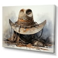 thumbnail image 2 of Designart "Simplicity Cowboy Hat III" Cowboys Canvas Wall Art, 2 of 5